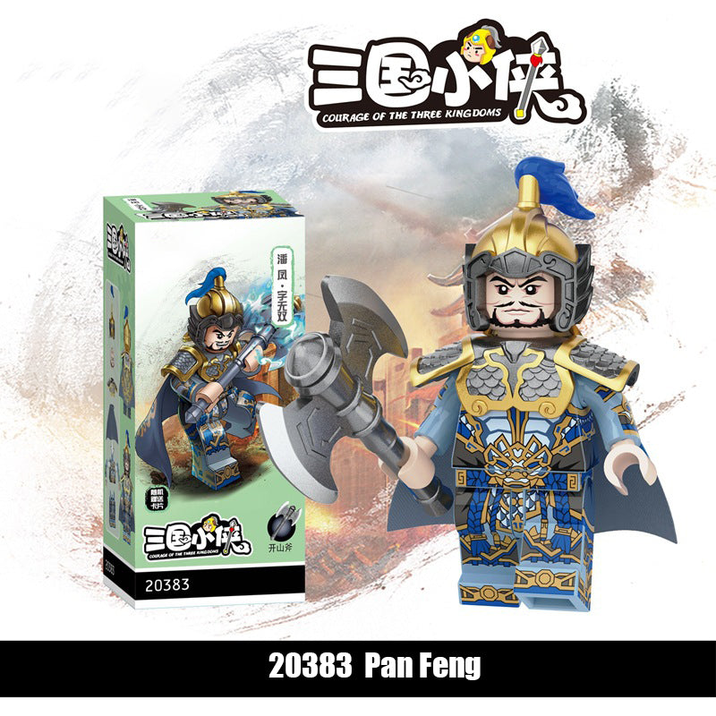 Decool 20381-20384 Three Kingdoms Soldier Cai Wenji Hua Xiong Building Blocks Army Action Figures Minifigs Weapons Legion Kids Gifts Toys