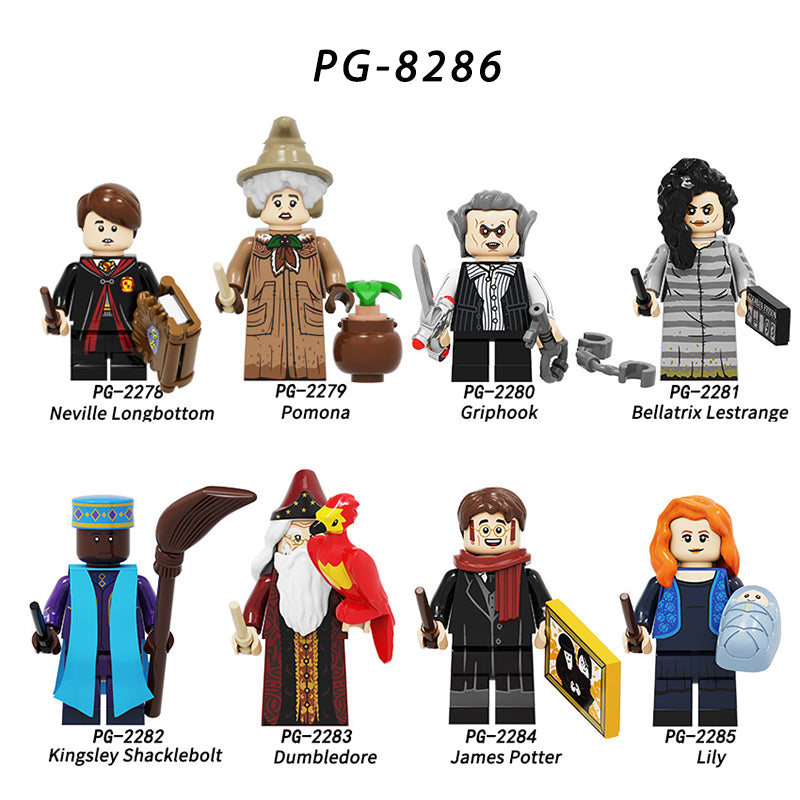 PG8286 Harry Potter Minifigures Building Blocks James Potter Lily Pomona Figures MOC Bricks Model Toys Gifts For Children