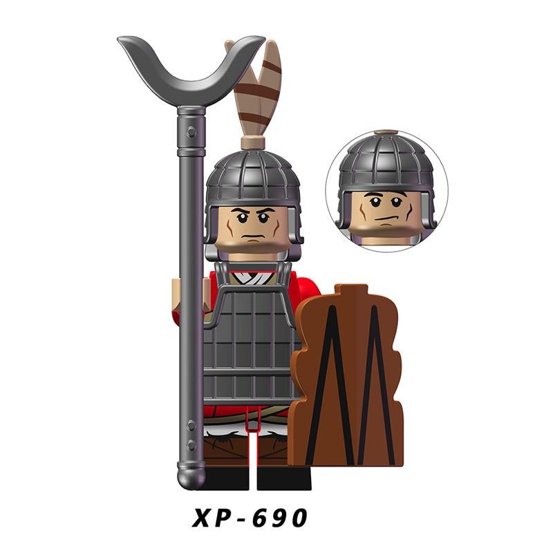 KT1093 medieval soldier Minifigures Building Blocks Heavy Infantry Light Soldier shield armor Elite Infantry Compatible Action Mini Figures Assemble Educational Toys Gift for Children