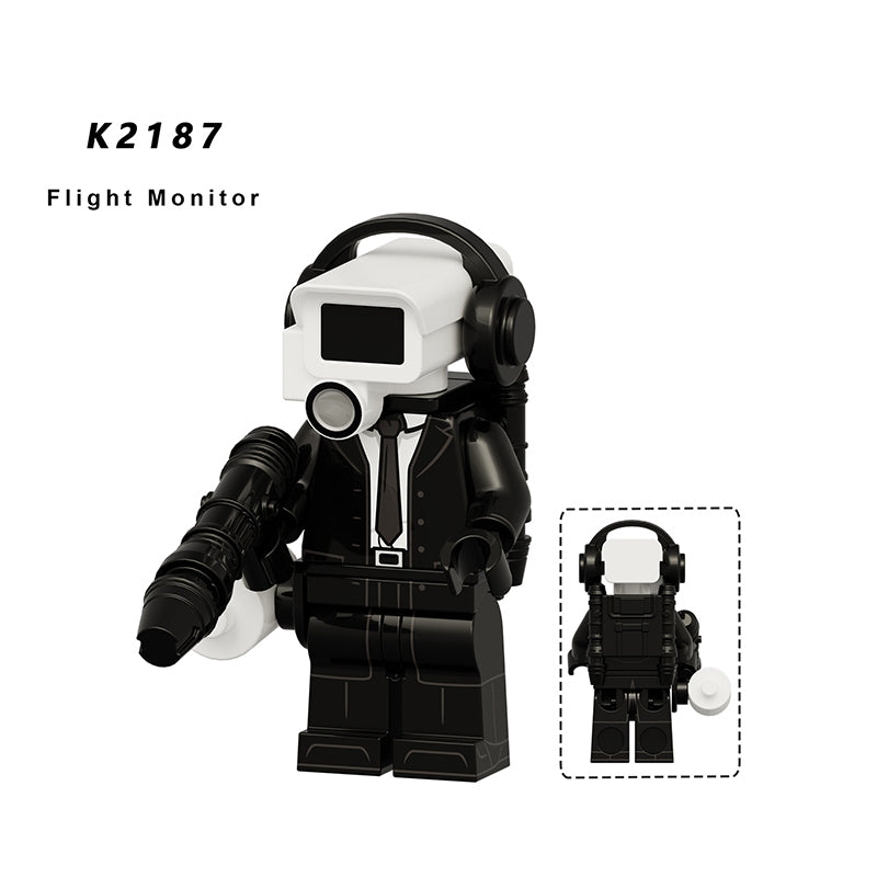 KDL826 Web Anime Series Titan TV Man Building Blocks Monitor Minifigs Lightning Toliet Man Chainsaw Children Gifts Toys Boys