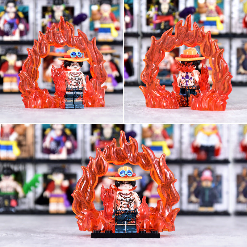 DY633S Animation One Piece Nami Luffy Nico Robin Minifigs Assembling Action Figures Ace Building Blocks Children Toys Gifts
