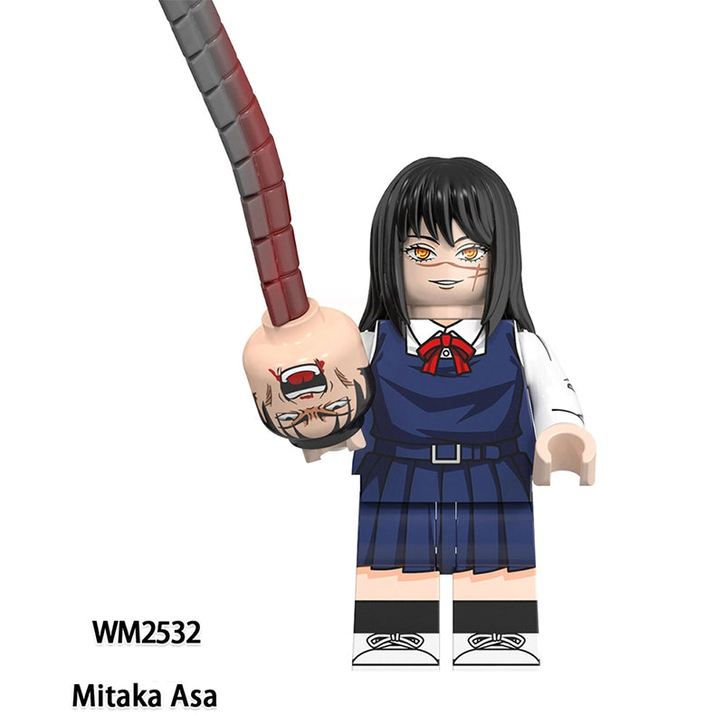 WM6159 Chainsaw Man Building Block Toy Set Denji Kishibe