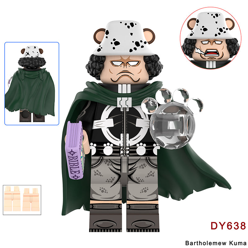 DY682 DY681 One Piece Series Bartholemew Kuma Edward Newgate Mini Anime Building Blocks Shanks Luffy Cartoon Movie Model Toys Decoration Children Gift
