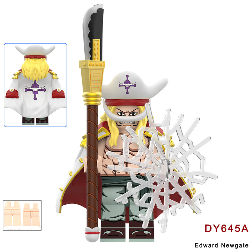 DY682 DY681 One Piece Series Bartholemew Kuma Edward Newgate Mini Anime Building Blocks Shanks Luffy Cartoon Movie Model Toys Decoration Children Gift