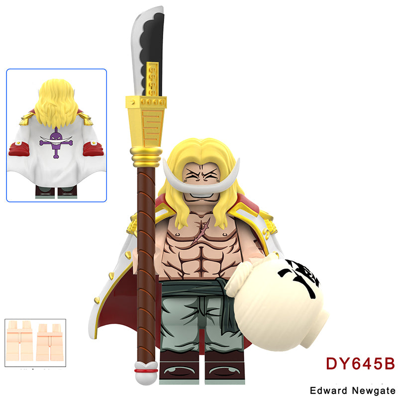 DY682 DY681 One Piece Series Bartholemew Kuma Edward Newgate Mini Anime Building Blocks Shanks Luffy Cartoon Movie Model Toys Decoration Children Gift