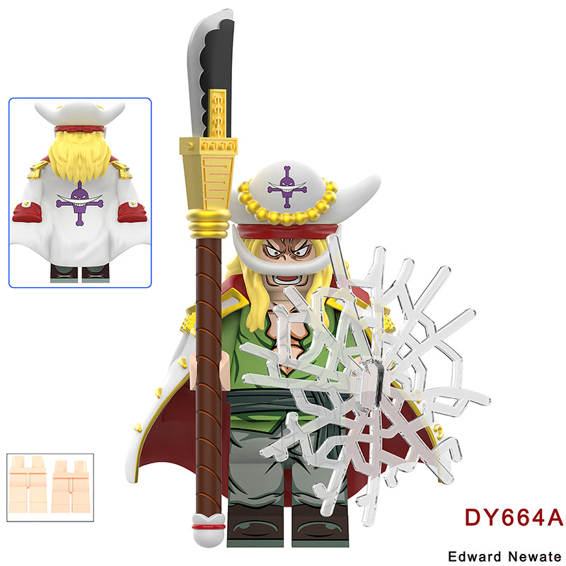 DY682 DY681 One Piece Series Bartholemew Kuma Edward Newgate Mini Anime Building Blocks Shanks Luffy Cartoon Movie Model Toys Decoration Children Gift