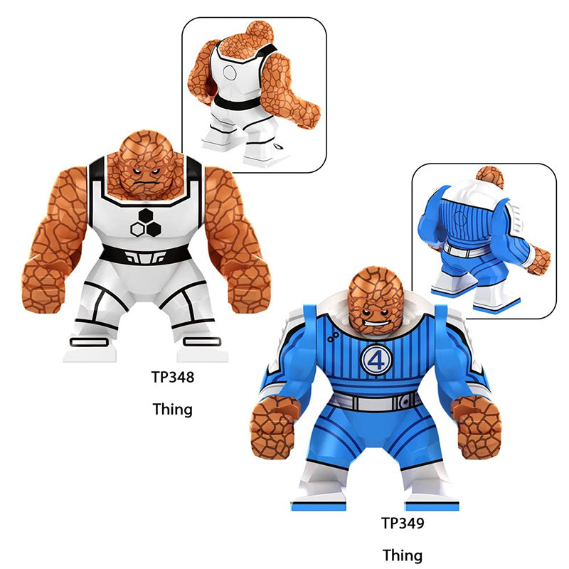 TP348-349 Marvel DC Fantastic Four Mister Fantastic Minifigs Action Figure Human Torch Building Blocks Annihilus Children Gifts Toys