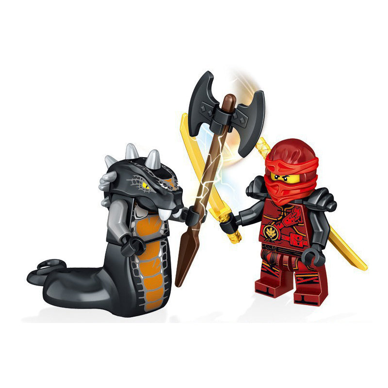 31035 Enter the Ninjanomicon Masters of Spinjitzu Cartoon Game Minifigures Building Blocks 24 pcs Set Ninja Jay Zane Kal Lloyd Niya Cole Master Wu Mini Figures Assemble MOC DIY Weapon Game Bricks Educational Toys Gift for Children Boys Kids