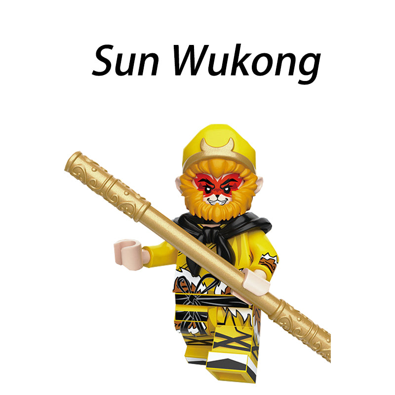 Chinese Fantasy TV The Journey To The West Minifigs Building Blocks Monkey King Iron Fan Princess Nezha Heavenly King Li Weapon