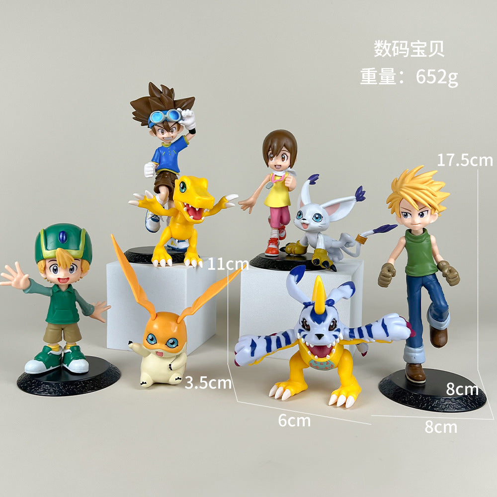 Digimon Figure Set Tai Agumon Gabumon Collectibles