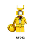 RT037-044 Web Anime Toilet Man Series Minifigs Building Blocks Audio Man TV Man Monitor Man Compatible Children Gifts Toys Boys