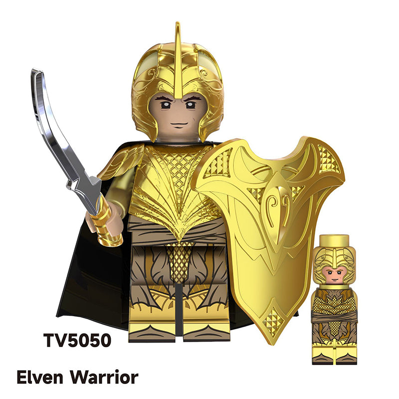 TV6406 Medieval The Lord Of Rings Nordo Elf Warrior Action Figures Haldir Building Blocks Soliders Weapon Toys Children Gifts