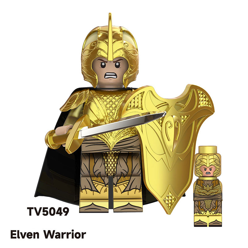 TV6406 Medieval The Lord Of Rings Nordo Elf Warrior Action Figures Haldir Building Blocks Soliders Weapon Toys Children Gifts
