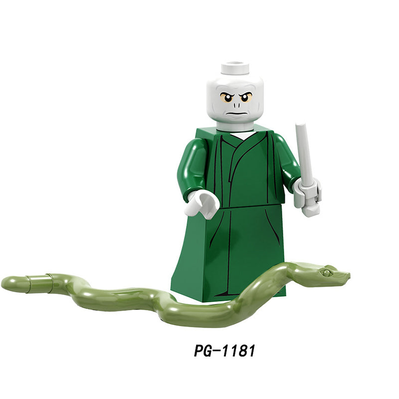 PG8173 Harry Potter Minifigures Building Blocks Lord Voldemort Malfoy Dumbledore Figures MOC Bricks Model Toys Gifts For Kids