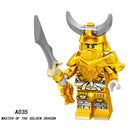 A033-040 Enter the Ninjanomicon Masters of Spinjitzu Cartoon Game Minifigures Building Blocks Iron Baron Lloyd Master of the Golden Dragon Chew Harumi Nya Muzzle Wu Teen Action Mini Figures Assemble MOC DIY Weapon Game Bricks Educational Toys Gift Boys