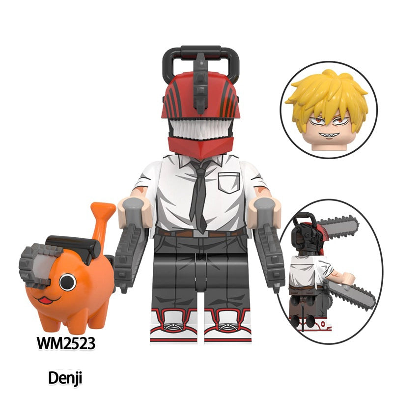 WM6159 Chainsaw Man Building Block Toy Set Denji Kishibe