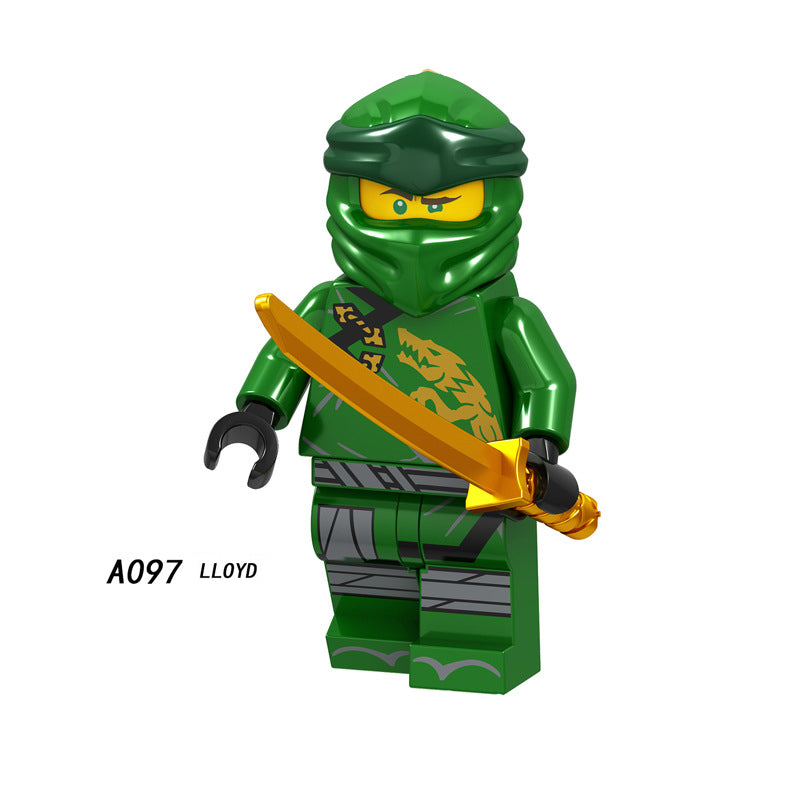 A090-097 Cole Jay Chokun Zane Chop'Rai Kai Lloyd Nya Cartoon Game Minifigures Building Blocks Mini Action Figures Assemble MOC DIY Weapon Sword Game Bricks Educational Toys Gift for Children Boys Kids