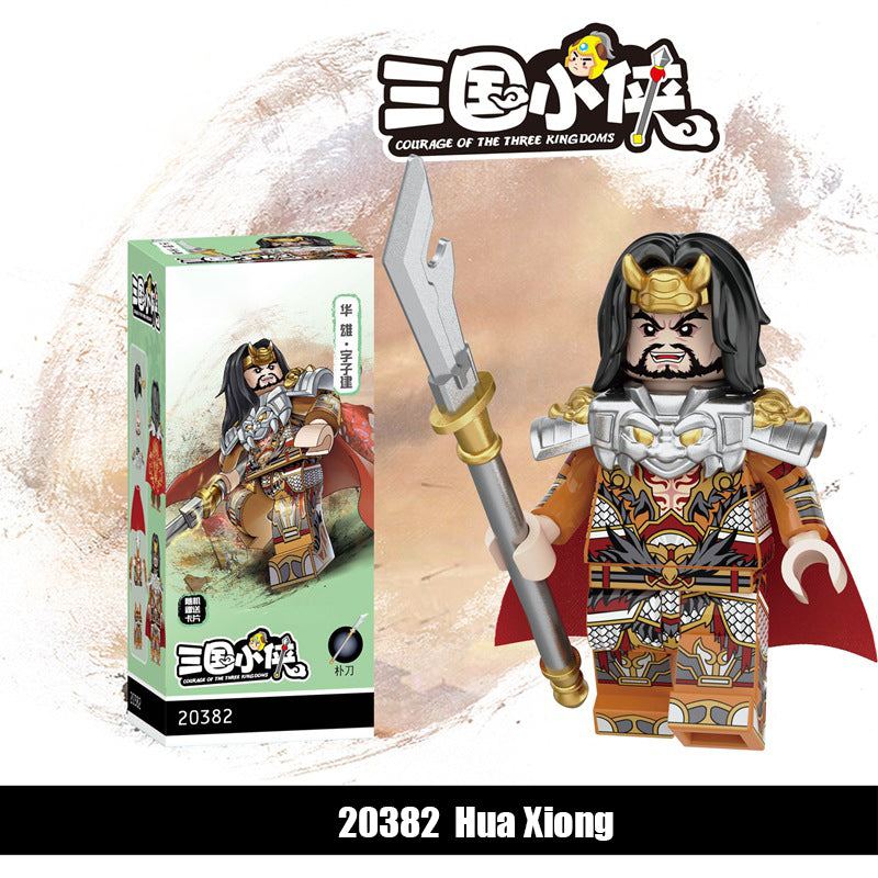 Decool 20381-20384 Three Kingdoms Soldier Cai Wenji Hua Xiong Building Blocks Army Action Figures Minifigs Weapons Legion Kids Gifts Toys