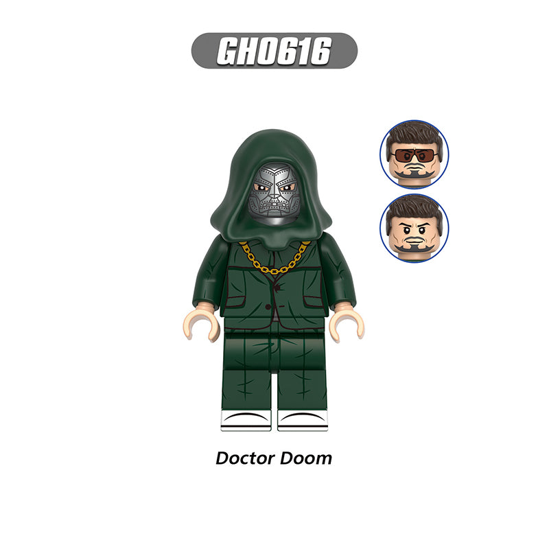 GH0616 Marvel Superhero Doctor Doom Action Figures Building BlocksDC Comics Anime Cartoon Building Blocks Kids Gifts Toys