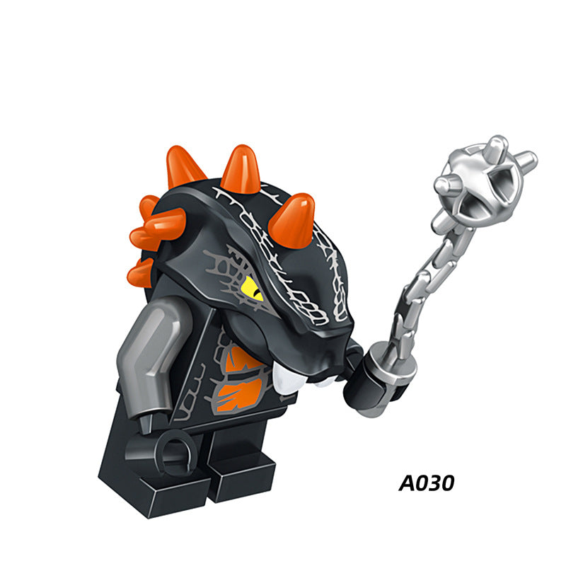 A025-032 Enter the Ninjanomicon Masters of Spinjitzu Cartoon Game Minifigures Building Blocks Chop'Rai Snake Chokun Action Mini Figures Assemble DIY Bricks Educational Toys Gift for Children