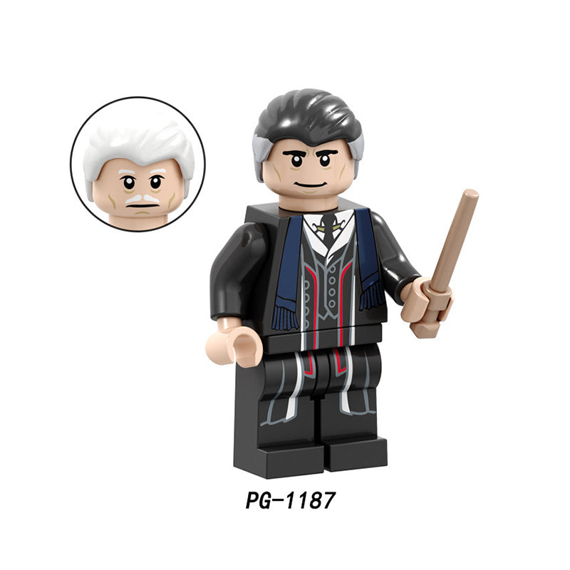 PG8173 Harry Potter Minifigures Building Blocks Lord Voldemort Malfoy Dumbledore Figures MOC Bricks Model Toys Gifts For Kids