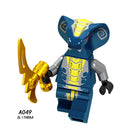 A049-056 Enter the Ninjanomicon Masters of Spinjitzu Cartoon Game Minifigures Building Blocks Slithraa Snike Chokun Snappa Lord Garmadon Master Wu Four Eyes Shark Army Jelly Action Mini Figures Assemble MOC DIY Weapon Sword Game Bricks Educational Toys