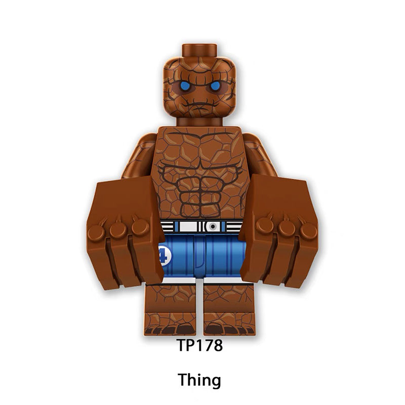 TP1022 Marvel DC Fantastic Four Mister Fantastic Minifigs Action Figure Human Torch Building Blocks Annihilus Children Gifts Toys