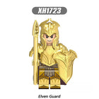 X0315 Lord of the Rings LOTR Hobbit Minifigure Building Blocks Medieval Military Elven Guard Elven Archer Elven Warrior Action Mini Figures Assemble MOC DIY Shield Armor Weapon Sword Bricks Educational Toys Gift for Children Boys Kids
