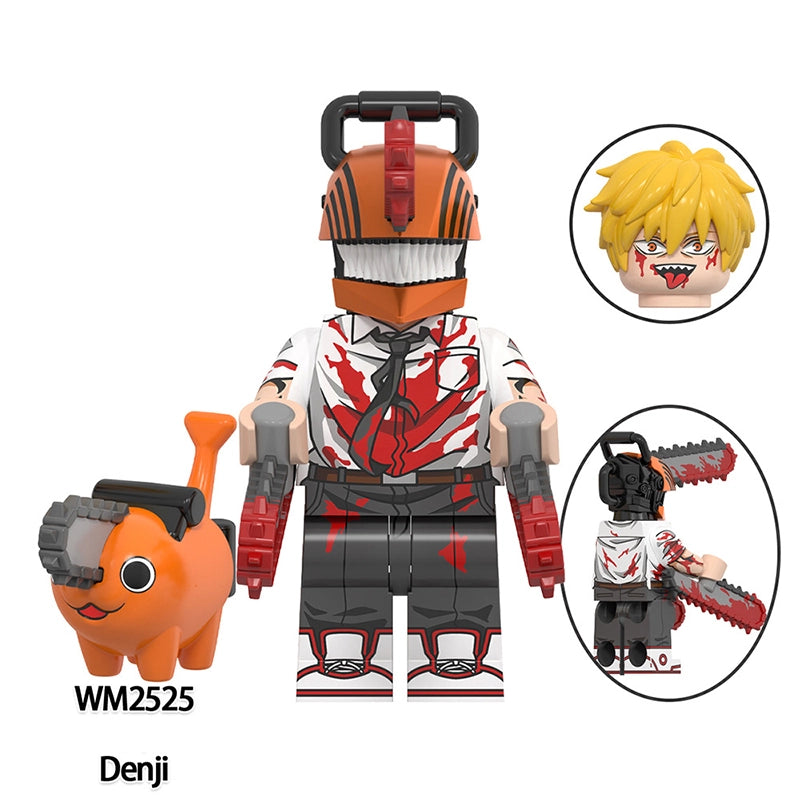 WM6159 Chainsaw Man Building Block Toy Set Denji Kishibe