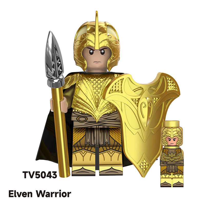 TV6406 Medieval The Lord Of Rings Nordo Elf Warrior Action Figures Haldir Building Blocks Soliders Weapon Toys Children Gifts