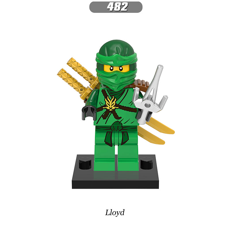 X0143 Enter the Ninjanomicon Masters of Spinjitzu Cartoon Game Minifigures Building Blocks Pythor Jay Kai Lloyd Kozu Cole Zane Nya Action Mini Figures Assemble Bricks Educational Toys for Children Boys