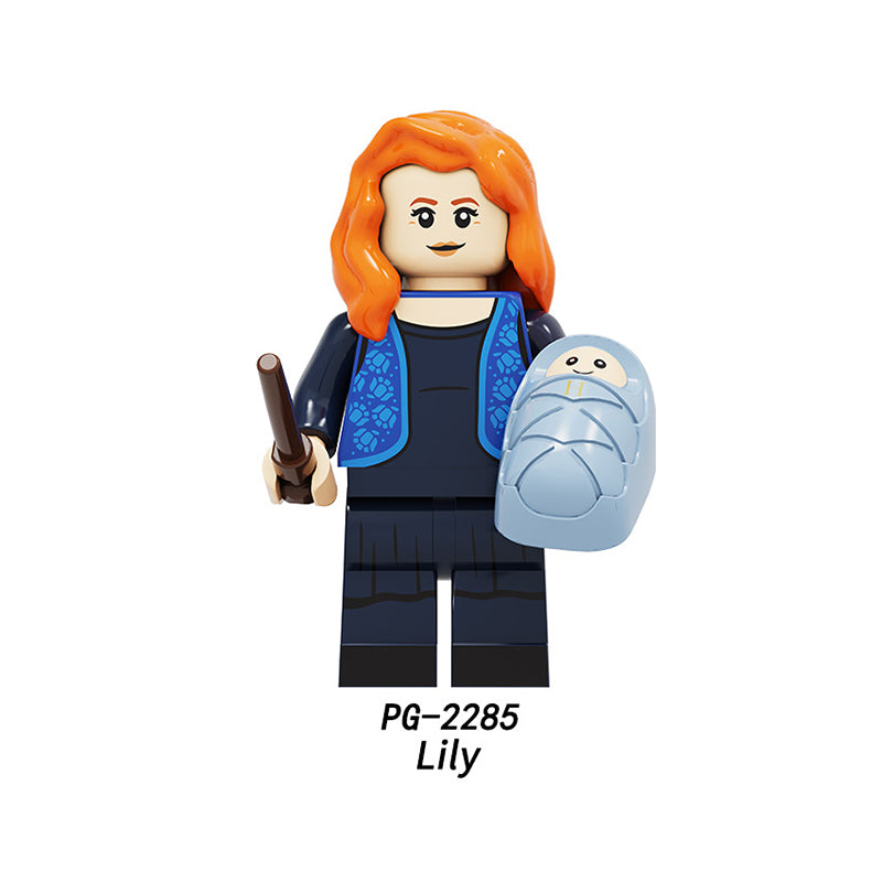 PG8286 Harry Potter Minifigures Building Blocks James Potter Lily Pomona Figures MOC Bricks Model Toys Gifts For Children