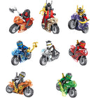 11402 Enter the Ninjanomicon Masters of Spinjitzu Cartoon Game Minifigures Building Blocks Jay Zane Kal Lloyd Niya Cole Action Motorcycle Mini Figures Assemble MOC DIY Weapon Sword Game Bricks Educational Toys Gift for Children Boys Kids