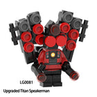 LG1012 Web Anime Series Titan Clockman Minifigs Building Blocks Sound Titan Computerman Weapon Gun Swords Chainsaw Toys Boys