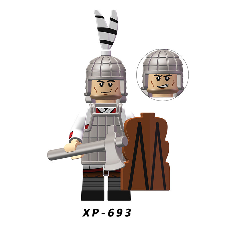 KT1093 medieval soldier Minifigures Building Blocks Heavy Infantry Light Soldier shield armor Elite Infantry Compatible Action Mini Figures Assemble Educational Toys Gift for Children