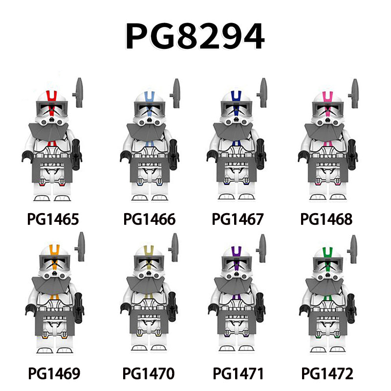 PG8294 Star Wars Series Clone Stormtrooper Minifigs Building Blocks Model Action Soilder Collection Compatible Children Gift Toys
