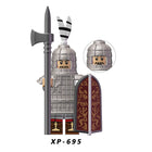 KT1093 medieval soldier Minifigures Building Blocks Heavy Infantry Light Soldier shield armor Elite Infantry Compatible Action Mini Figures Assemble Educational Toys Gift for Children