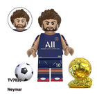 TV6503 Football Players Star Leo Messi Neymar Anime Minifigs Building Blocks World Cup Luis Suarez Cartoon Boys Toys Gifts Children