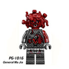 PG8055 Phantom Ninja Game Series Minifigs Building Blocks Malevolent Snake Ash Accessories Shield Sword Compatible Toys Boys