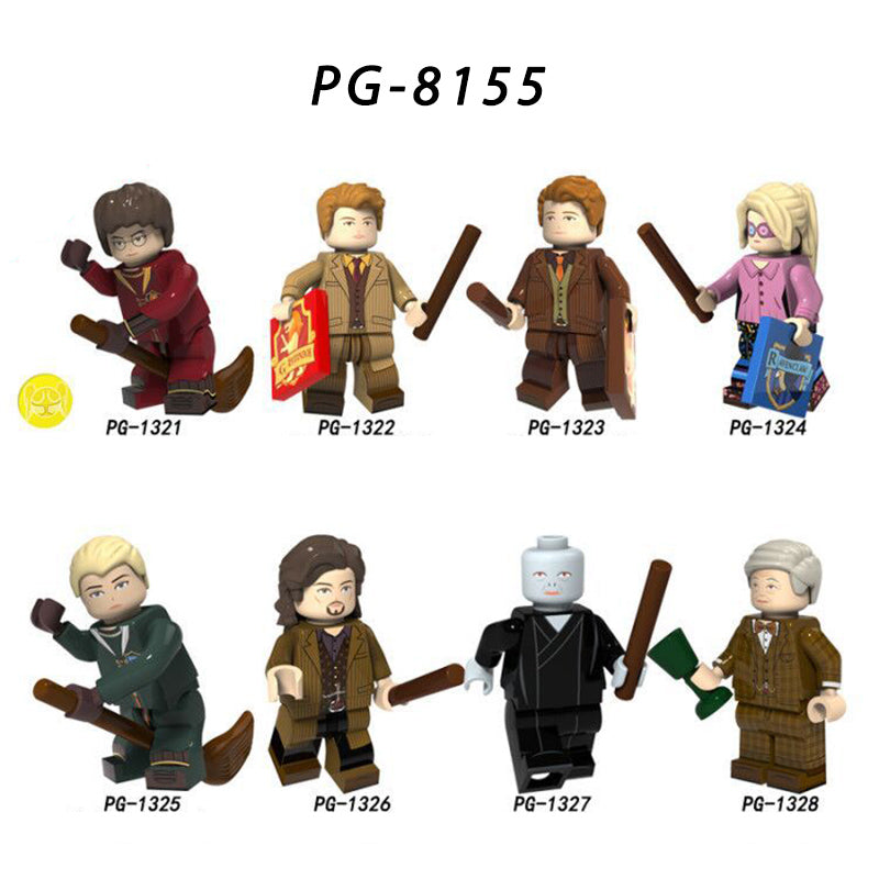 PG8155 Harry Potter Minifigures Building Blocks Lord Voldemort Malfoy Luna Figures MOC Bricks Model Toys Gifts For Children