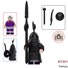 DY301-304 Ancient China Liao Dynasty Heavily Armored Soldier Tiefutu Minifigs Building Blocks Black Golden Accessories Weapon Helmet Boy