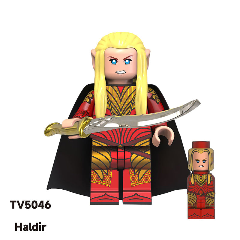 TV6406 Medieval The Lord Of Rings Nordo Elf Warrior Action Figures Haldir Building Blocks Soliders Weapon Toys Children Gifts