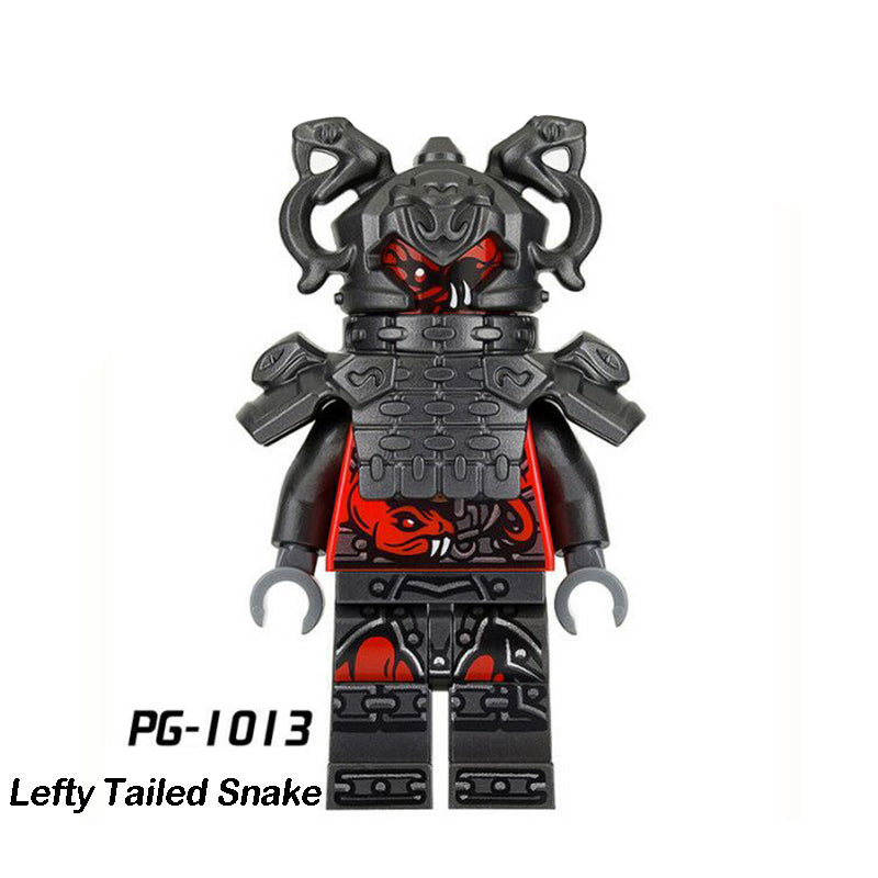 PG8055 Phantom Ninja Game Series Minifigs Building Blocks Malevolent Snake Ash Accessories Shield Sword Compatible Toys Boys