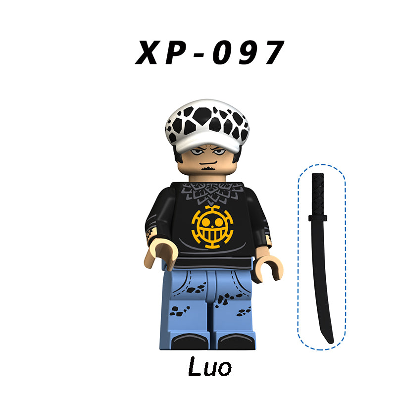 KT1013 One Piece Robin Sabo Minifig Building Blocks Brooke Ace Action Figures Cartoon Movie Model Children Toys Birthday Gifts