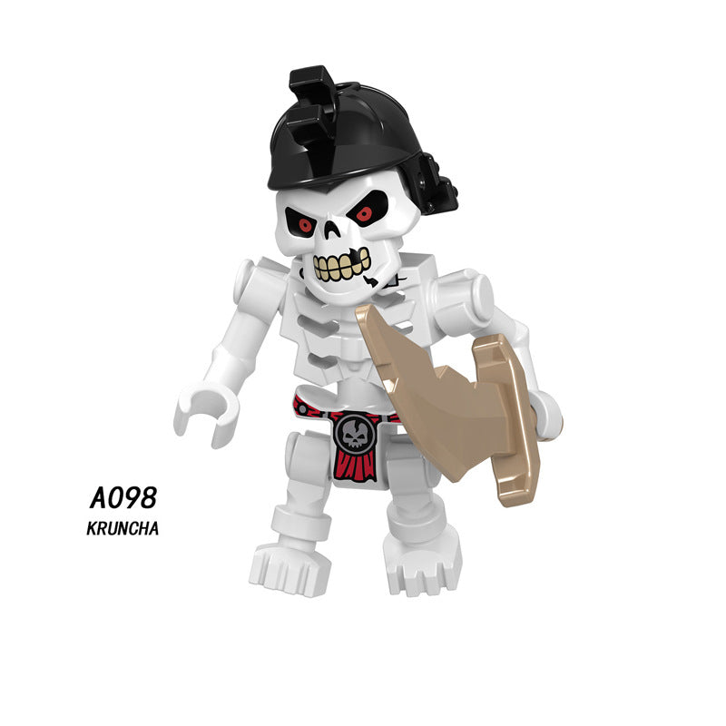 A098-105 Enter the Ninjanomicon Masters of Spinjitzu Cartoon Game Minifigures Building Blocks Kruncha Nuckal Chokun Nya Lloyd A102 The Overlord Scout Lloyd Montgomery Garmadon Master Wu Action Mini Figures Assemble MOC DIY Weapon Bricks Toys Gift Boys