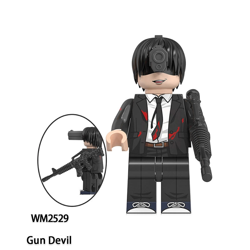 WM6159 Chainsaw Man Building Block Toy Set Denji Kishibe