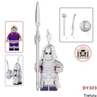 DY301-304 Ancient China Liao Dynasty Heavily Armored Soldier Tiefutu Minifigs Building Blocks Black Golden Accessories Weapon Helmet Boy