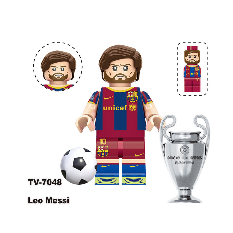 TV6506 Football Star Bellingham Griezman Harry Kane Anime Minifigs Building Blocks WorldMessi Boys Toys Gifts Children Compatible