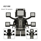 KDL826 Web Anime Series Titan TV Man Building Blocks Monitor Minifigs Lightning Toliet Man Chainsaw Children Gifts Toys Boys