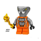 A049-056 Enter the Ninjanomicon Masters of Spinjitzu Cartoon Game Minifigures Building Blocks Slithraa Snike Chokun Snappa Lord Garmadon Master Wu Four Eyes Shark Army Jelly Action Mini Figures Assemble MOC DIY Weapon Sword Game Bricks Educational Toys